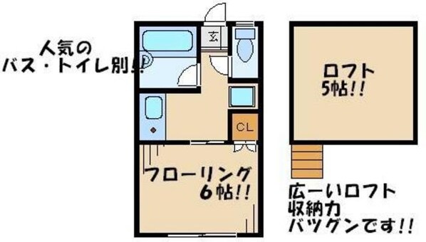 フランボワーズの物件間取画像